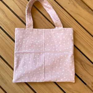 mini me tote bag roze met witte sterretjes