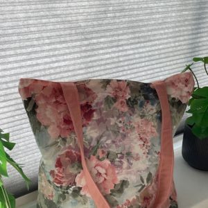 leuke katoenen shopper bag  romantic rose