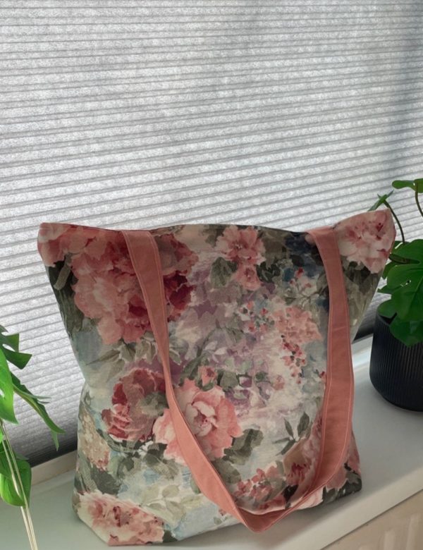 leuke katoenen shopper bag  romantic rose
