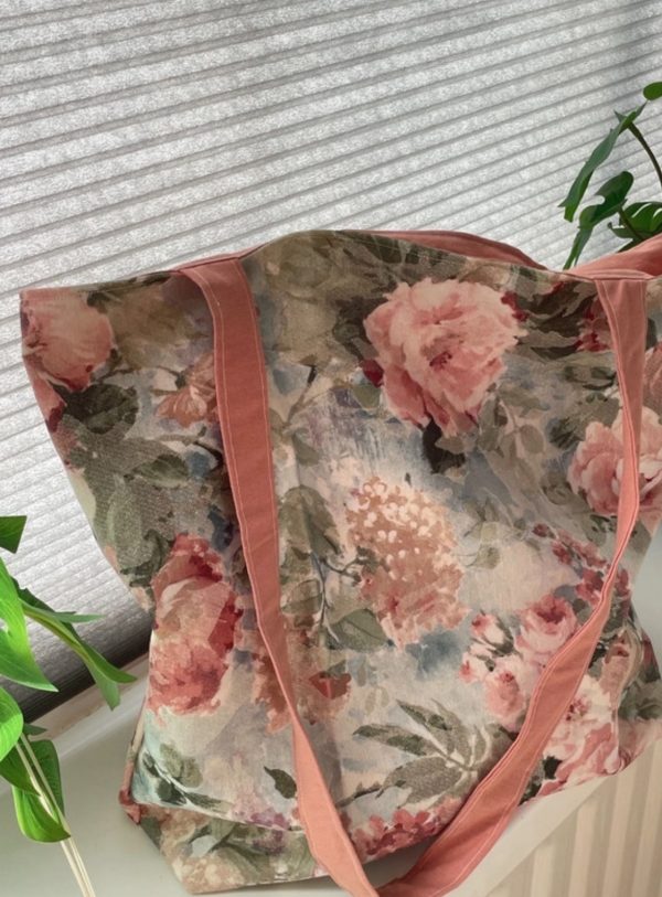 leuke katoenen shopper bag  romantic rose - Afbeelding 3