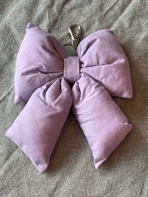 Fluffy bow tas hanger lila - Afbeelding 3