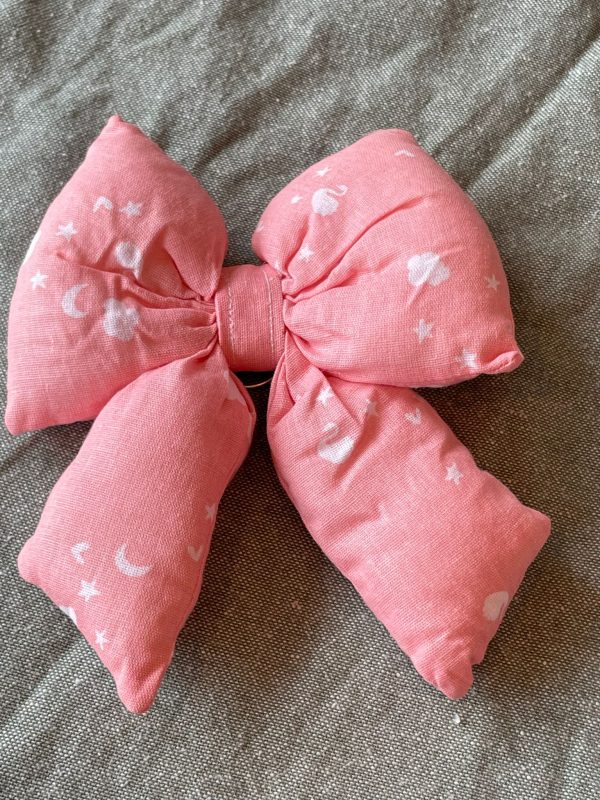 Fluffy bow tas hanger maan ster roze - Afbeelding 3