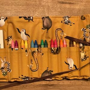 crayon roll up small Madagaskar print