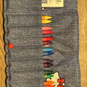 crayon roll up small jeans kitty
