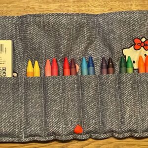 crayon roll up small jeans kitty