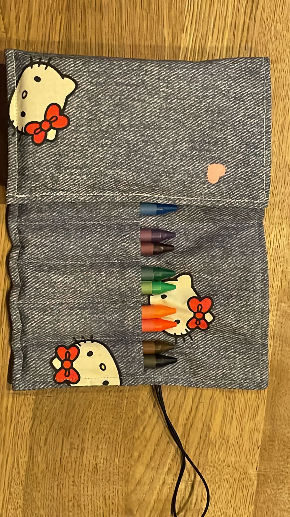 crayon roll up small jeans kitty - Afbeelding 4