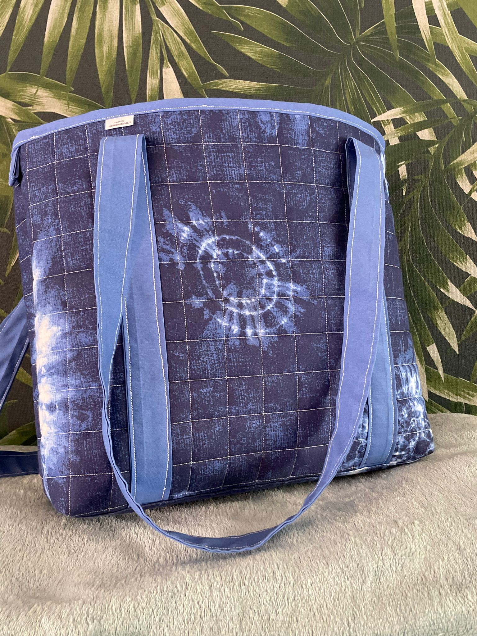 shopper tote bag blue Monday collection