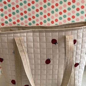 shopper tote bag lady bug