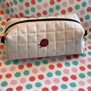 make-up bag  tiny lady bug