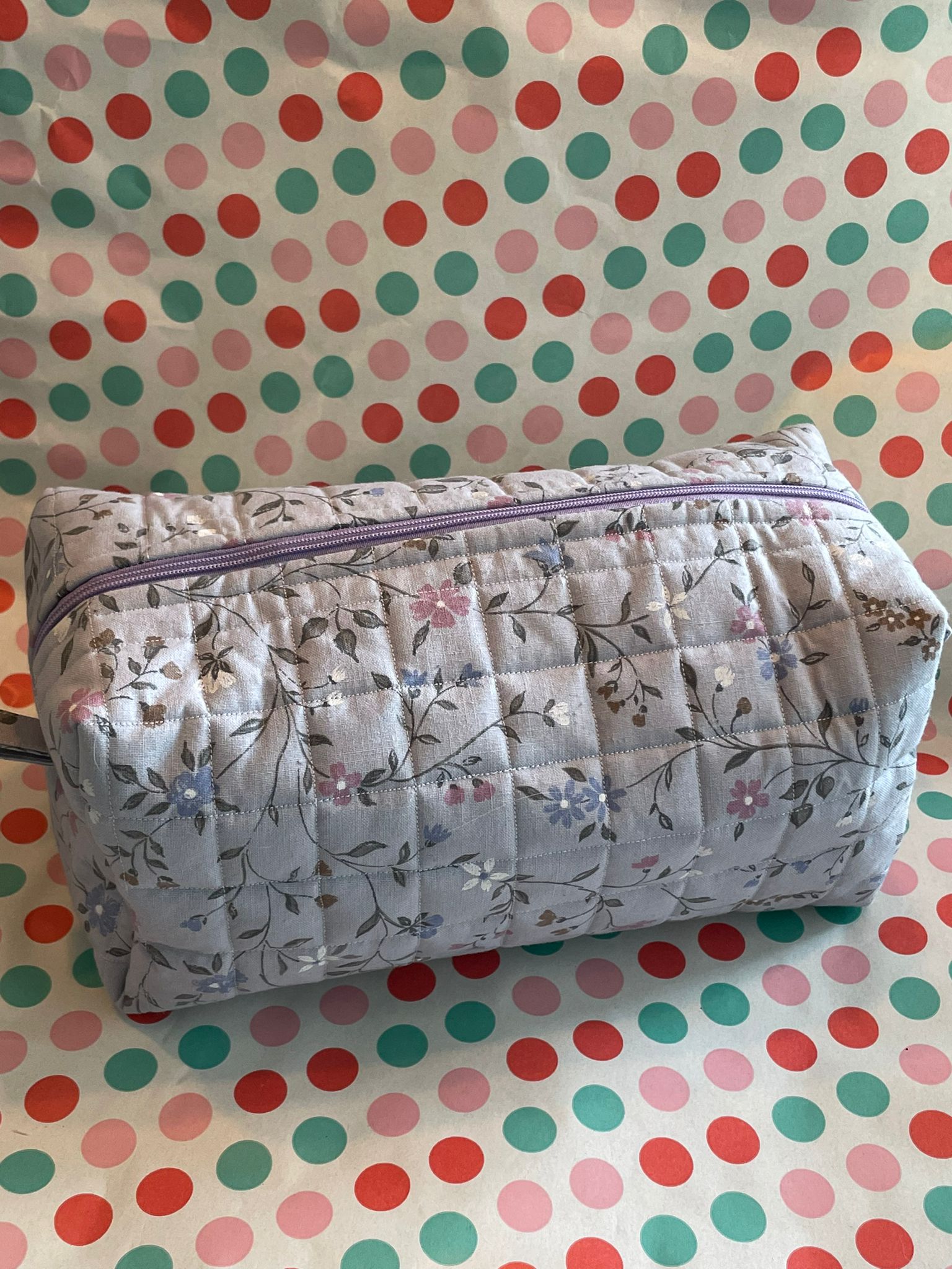 make-up bag large tiny flower garden - Afbeelding 3