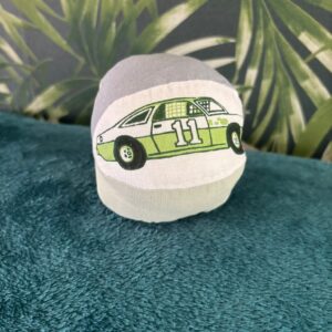 Montessori soft bal groene sportauto blauw/groen vakken