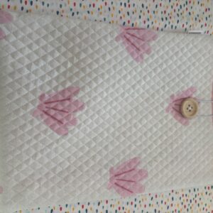 Book-sleeve size m fantasie roze zeeschelpen