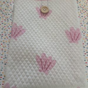 Book-sleeve size m fantasie roze zeeschelpen