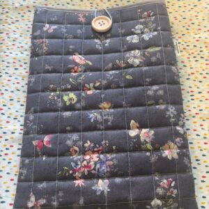 Book-sleeve size m purple nature birds and flowers