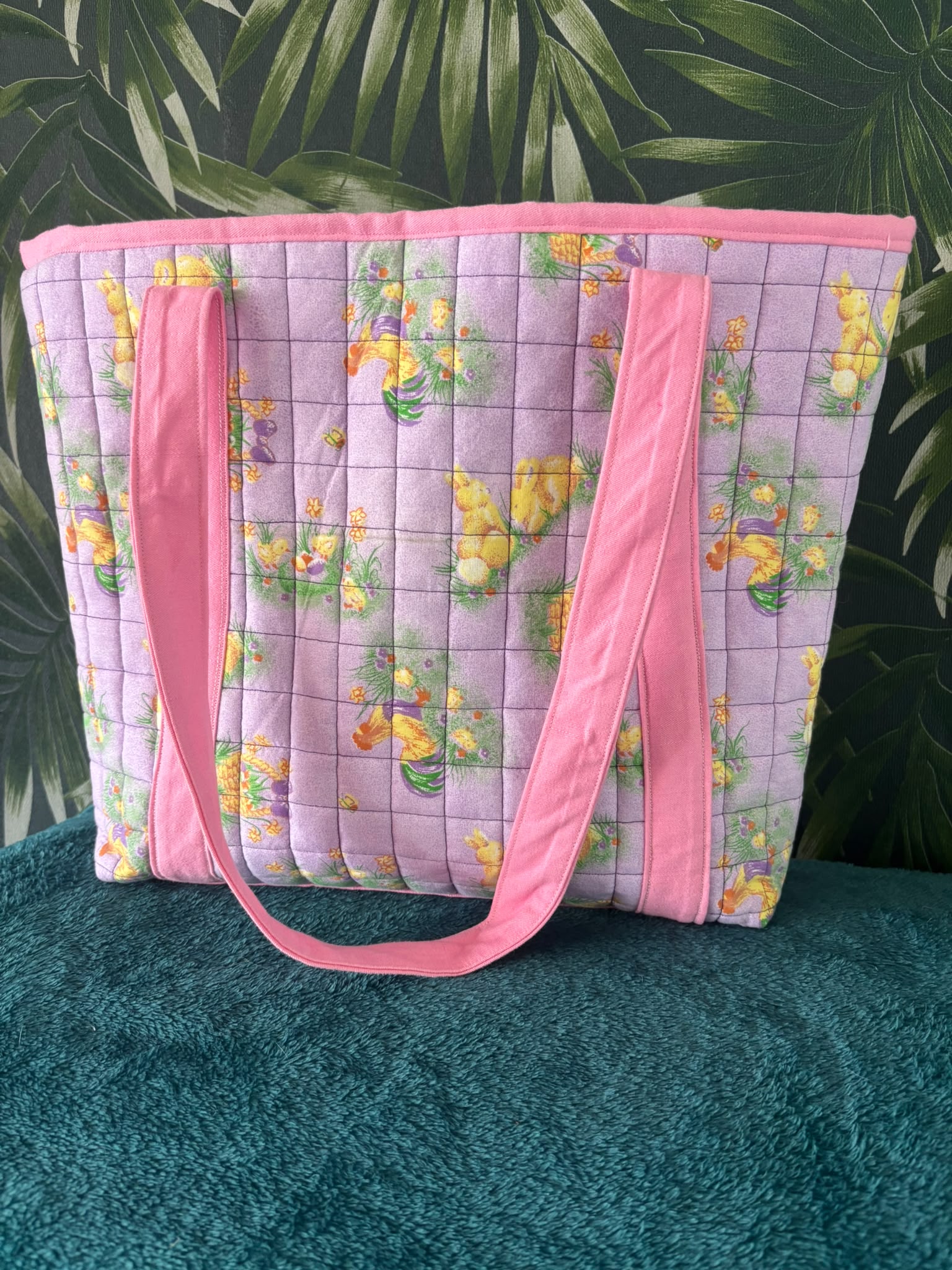 shopper tote bag vrolijke paas print - Afbeelding 2