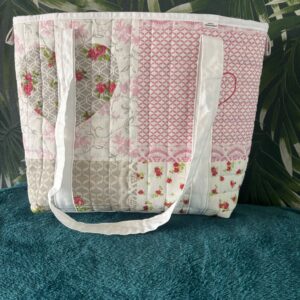 shopper tote bag romantische print