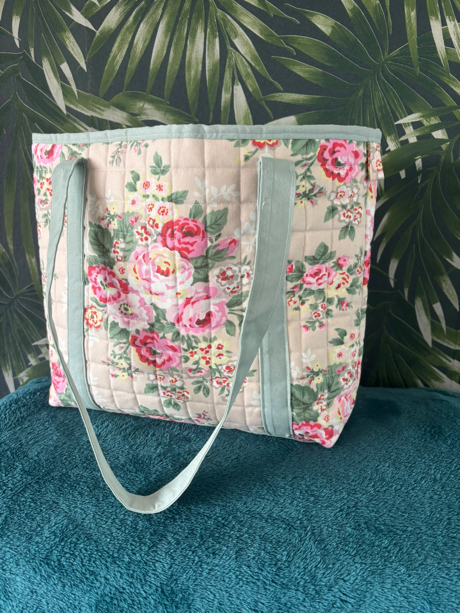 shopper tote bag romantische rozen