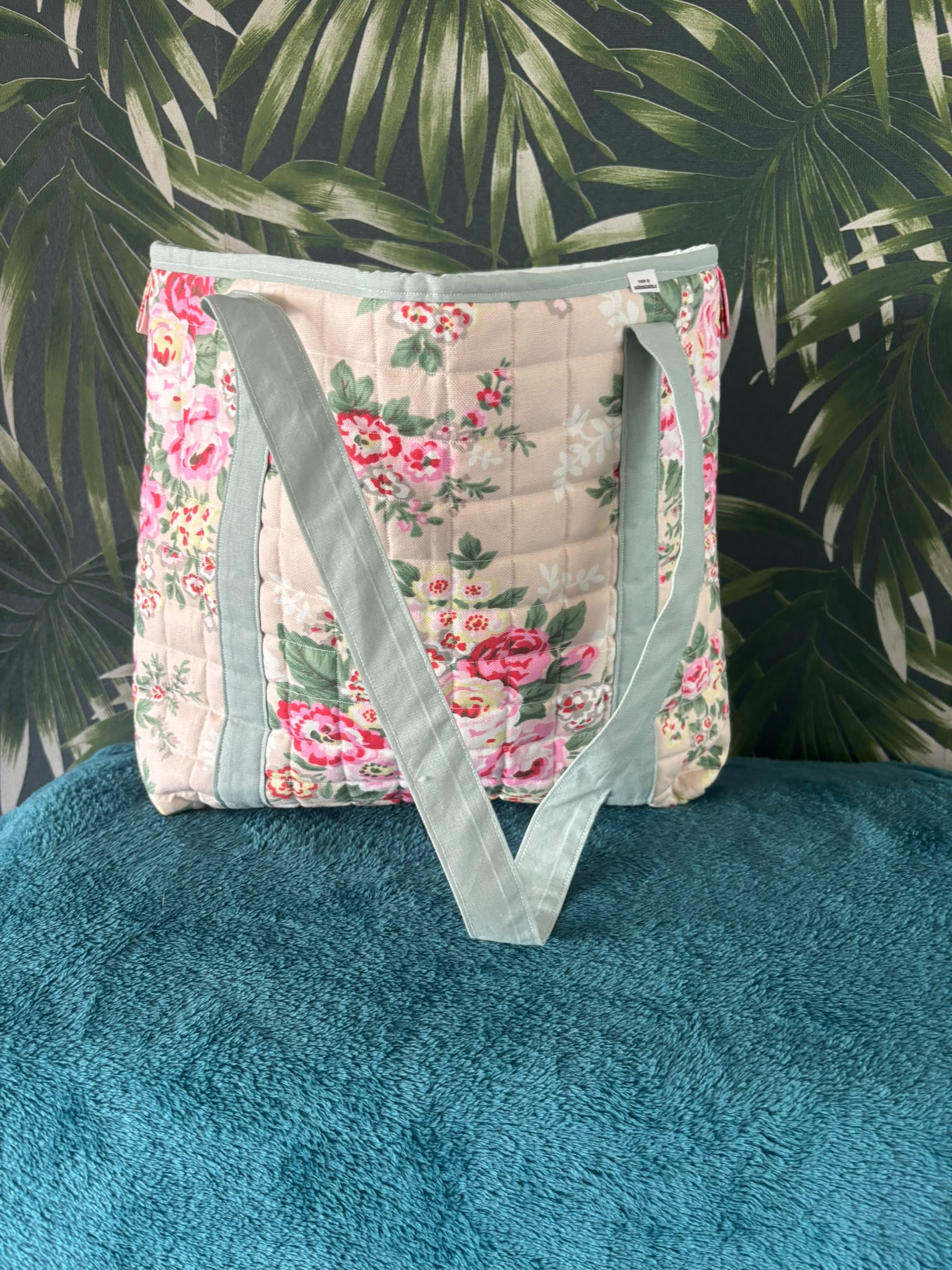 shopper tote bag romantische rozen - Afbeelding 2