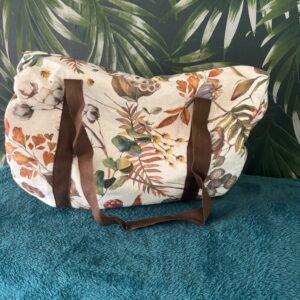 kleine duffle bag herfst print