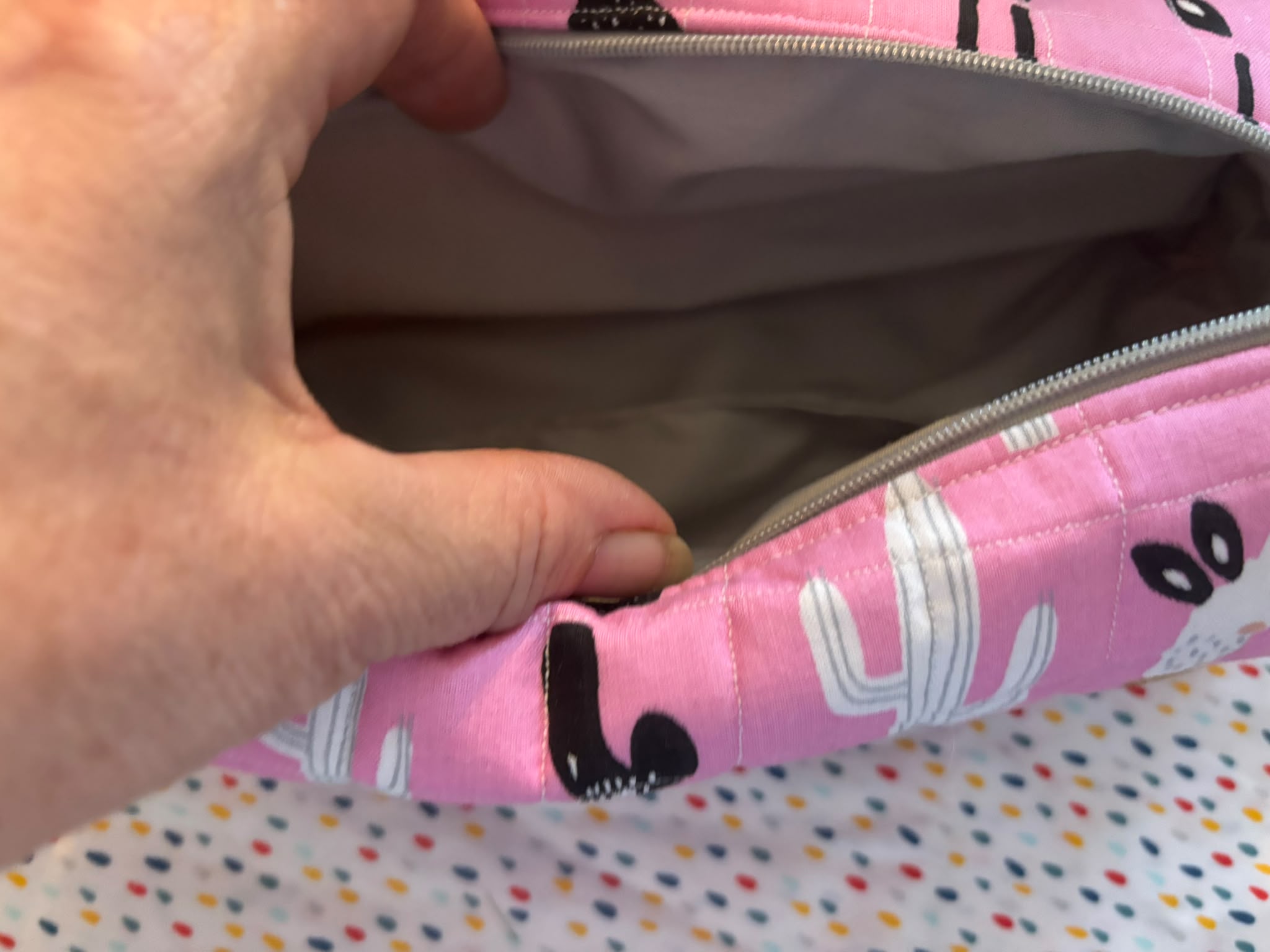 All-Purpose bag size M Roze Lama - Afbeelding 3