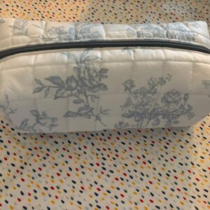 All-Purpose bag size M Wit met Blauwe Bloemen