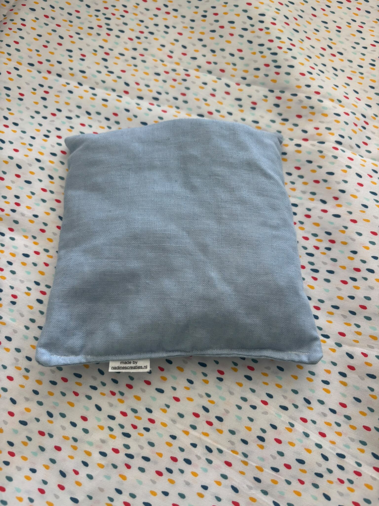 pitten zakje licht blauw